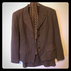 Two piece jacket and skirt